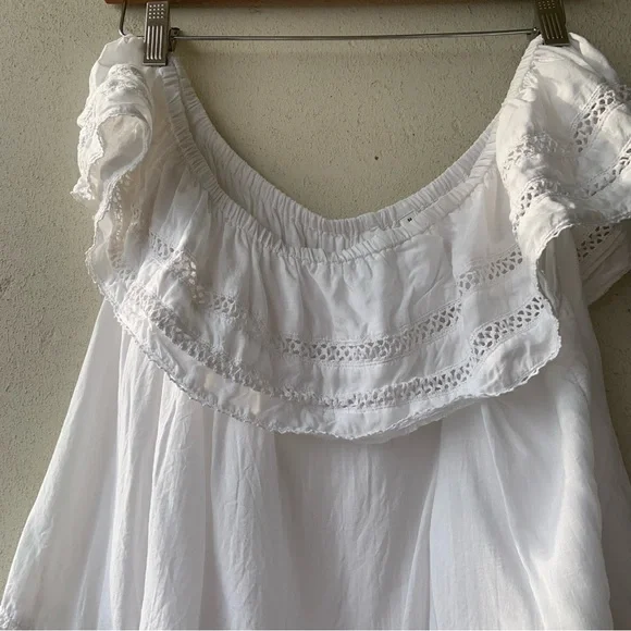 Wilfred White Ruffled Women's Top - Picture 3 of 10